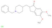 1H-Inden-1-one, 2,3-dihydro-5,6-dimethoxy-2-[[1-(phenylmethyl)-4-piperidinyl]methyl]-, hydrochlori…