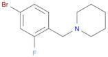 Piperidine, 1-[(4-bromo-2-fluorophenyl)methyl]-