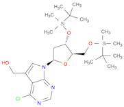 7H-Pyrrolo[2,3-d]pyrimidine-5-methanol, 4-chloro-7-[2-deoxy-3,5-bis-O-[(1,1-dimethylethyl)dimethylsilyl]-β-D-erythro-pentofuranosyl]-