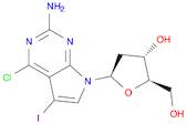7H-Pyrrolo[2,3-d]pyrimidin-2-amine, 4-chloro-7-(2-deoxy-β-D-erythro-pentofuranosyl)-5-iodo-