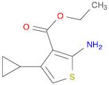 3-Thiophenecarboxylic acid, 2-amino-4-cyclopropyl-, ethyl ester