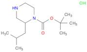 1-Piperazinecarboxylic acid, 2-(2-methylpropyl)-, 1,1-dimethylethyl ester, hydrochloride (1:1)