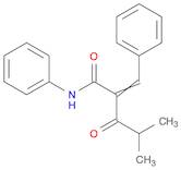 Pentanamide, 4-methyl-3-oxo-N-phenyl-2-(phenylmethylene)-