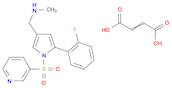 1H-Pyrrole-3-methanamine, 5-(2-fluorophenyl)-N-methyl-1-(3-pyridinylsulfonyl)-, 2-butenedioate (1:1)