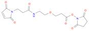 Propanoic acid, 3-[2-[[3-(2,5-dihydro-2,5-dioxo-1H-pyrrol-1-yl)-1-oxopropyl]amino]ethoxy]-, 2,5-di…