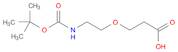 Propanoic acid, 3-[2-[[(1,1-dimethylethoxy)carbonyl]amino]ethoxy]-