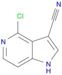 1H-Pyrrolo[3,2-c]pyridine-3-carbonitrile, 4-chloro-