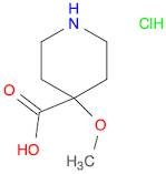 4-Piperidinecarboxylic acid, 4-methoxy-, hydrochloride (1:1)