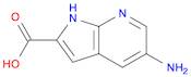 1H-Pyrrolo[2,3-b]pyridine-2-carboxylic acid, 5-amino-