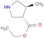 3-Pyrrolidinecarboxylic acid, 4-methyl-, ethyl ester, (3S,4S)-