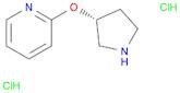 Pyridine, 2-[(3R)-3-pyrrolidinyloxy]-, hydrochloride (1:2)