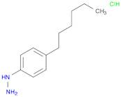 Hydrazine, (4-hexylphenyl)-, hydrochloride (1:1)