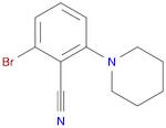 Benzonitrile, 2-bromo-6-(1-piperidinyl)-