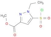 1H-Pyrazole-3-carboxylic acid, 5-(chlorosulfonyl)-1-ethyl-, methyl ester