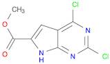 7H-Pyrrolo[2,3-d]pyrimidine-6-carboxylic acid, 2,4-dichloro-, methyl ester