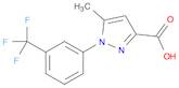 1H-Pyrazole-3-carboxylic acid, 5-methyl-1-[3-(trifluoromethyl)phenyl]-