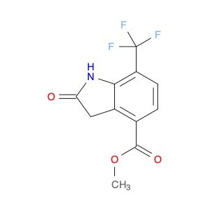 1H-Indole-4-carboxylic acid, 2,3-dihydro-2-oxo-7-(trifluoromethyl)-, methyl ester