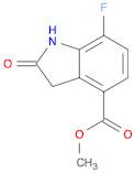 1H-Indole-4-carboxylic acid, 7-fluoro-2,3-dihydro-2-oxo-, methyl ester