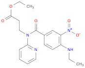 β-Alanine, N-[4-(ethylamino)-3-nitrobenzoyl]-N-2-pyridinyl-, ethyl ester