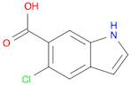 1H-Indole-6-carboxylic acid, 5-chloro-