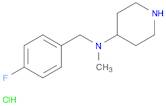 4-Piperidinamine, N-[(4-fluorophenyl)methyl]-N-methyl-, hydrochloride (1:1)
