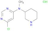 4-Pyrimidinamine, 6-chloro-N-methyl-N-3-piperidinyl-, hydrochloride (1:1)
