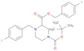 1,3-Piperazinedicarboxylic acid, 4-[(4-fluorophenyl)methyl]-, 1-(1,1-dimethylethyl) 3-[(4-fluorophenyl)methyl] ester