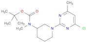 Carbamic acid, N-[1-(4-chloro-6-methyl-2-pyrimidinyl)-3-piperidinyl]-N-methyl-, 1,1-dimethylethy...