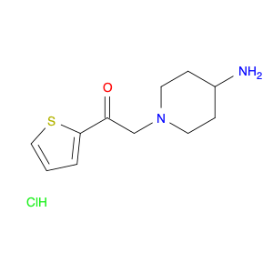 Ethanone, 2-(4-amino-1-piperidinyl)-1-(2-thienyl)-, hydrochloride (1:1)