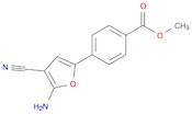Benzoic acid, 4-(5-amino-4-cyano-2-furanyl)-, methyl ester