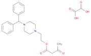 Butanoic acid, 3-oxo-, 2-[4-(diphenylmethyl)-1-piperazinyl]ethyl ester, ethanedioate (1:1)