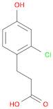 Benzenepropanoic acid, 2-chloro-4-hydroxy-