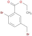 Benzoic acid, 2-bromo-5-(bromomethyl)-, ethyl ester