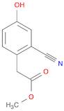 Benzeneacetic acid, 2-cyano-4-hydroxy-, methyl ester