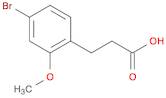 Benzenepropanoic acid, 4-bromo-2-methoxy-