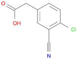 Benzeneacetic acid, 4-chloro-3-cyano-