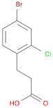 Benzenepropanoic acid, 4-bromo-2-chloro-