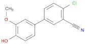 [1,1'-Biphenyl]-3-carbonitrile, 4-chloro-4'-hydroxy-3'-methoxy-