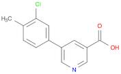 3-Pyridinecarboxylic acid, 5-(3-chloro-4-methylphenyl)-