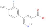 3-Pyridinecarboxylic acid, 5-(3-fluoro-4-methylphenyl)-