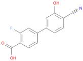[1,1'-Biphenyl]-4-carboxylic acid, 4'-cyano-3-fluoro-3'-hydroxy-