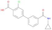 [1,1'-Biphenyl]-4-carboxylic acid, 3-chloro-3'-[(cyclopropylamino)carbonyl]-