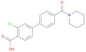 [1,1'-Biphenyl]-4-carboxylic acid, 3-chloro-4'-(1-piperidinylcarbonyl)-
