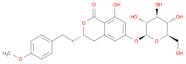1H-2-Benzopyran-1-one, 6-(β-D-glucopyranosyloxy)-3,4-dihydro-8-hydroxy-3-[2-(4-methoxyphenyl)ethyl]-, (3S)-