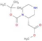 2-Piperazineacetic acid, 1-[(1,1-dimethylethoxy)carbonyl]-, methyl ester, (2S)-