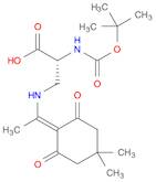 D-Alanine, 3-[[1-(4,4-dimethyl-2,6-dioxocyclohexylidene)ethyl]amino]-N-[(1,1-dimethylethoxy)carbonyl]-