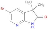 2H-Pyrrolo[2,3-b]pyridin-2-one, 5-bromo-1,3-dihydro-3,3-dimethyl-