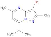 Pyrazolo[1,5-a]pyrimidine, 3-bromo-2,5-dimethyl-7-(1-methylethyl)-