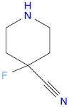 4-Piperidinecarbonitrile, 4-fluoro-