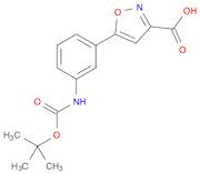 3-Isoxazolecarboxylic acid, 5-[3-[[(1,1-dimethylethoxy)carbonyl]amino]phenyl]-